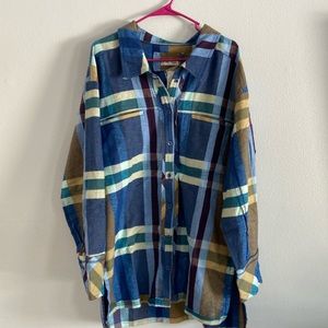 Free People plaid shirt
